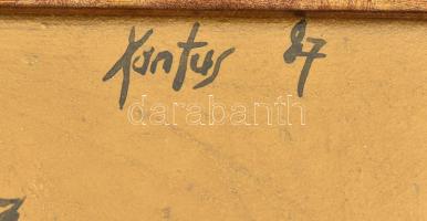 Mednyánszky jelzéssel: Téli táj. Olaj, vászon. Dekoratív, sérült fakeretben. 48x58 cm