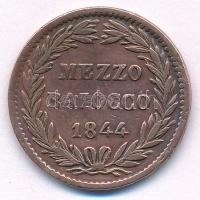 Olasz Államok / Pápai Államok 1844B 1/2b Cu "XVI. Gergely" T:2- patina, kis ph
Italian St...