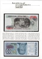 7 darab "Kuriositäten auf Banknoten" német nyelvű tájékoztatólap Közép- és Dél-Amerikai ba...