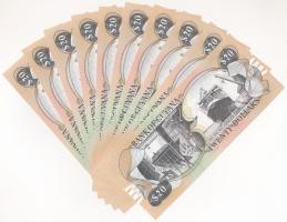 Guyana DN (2018) 20$ (10x) sorszámkövetők "C/65 110931-C/65 110940" T:I Guyana ND (2018) 2...