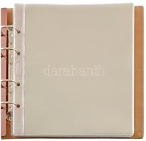 "Kuriositäten auf Banknoten " barna, bársonyborítású, négygyűrűs album, 32 darab osztás né...