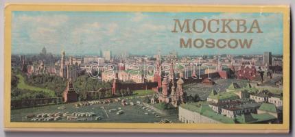 7 db MODERN külföldi képeslapfüzet: Moszkva, Ausztria, NSZK, Törökország, Párizs, Spanyolország, Ola...