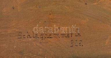 Schlaghammer jelzéssel: Macskák. Olaj, karton. Jelzett., Dekoratív, javított faeretben. 25x36 cm