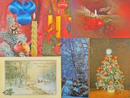 Kb. 200 db MODERN karácsonyi üdvözlő motívum képeslap / Cca. 200 modern Christmas greeting motive postcards