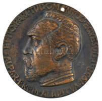 Konyorcsik János (1926-2010) DN Alpár Érem - Építőipari Tudományos Egyesület - Alapítva 1958 kétoldalas bronz emlékérem (80mm) T:2 felül furattal