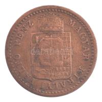 1891KB 1kr Cu "Fiume-címer" T:2- Adamo M4.1