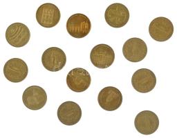 Franciaország 2003-2004. Monnaie de Paris kétoldalas bronz turista emlékérem (34mm) (15x) T:1- France 2003-2004. Monnaie de Paris two-sided bronze tourist medallion (34mm) (15x) C:AU