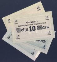 Német Birodalom/Császárság/Augsburg 1918.10.15. 5M (2x), 10M (2x) hivatalos érvénytelenítéssel T:II+...