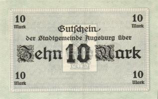 Német Birodalom/Császárság/Augsburg 1918.10.15. 10M (2x) T:I
