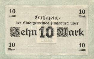 Német Birodalom/Császárság/Augsburg 1918.10.15. 10M (2x) T:I,I-