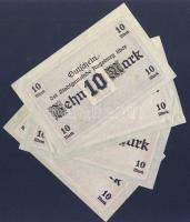 Német Birodalom/Császárság/Augsburg 1918.10.15. 10M (4x) T:I-,II+
