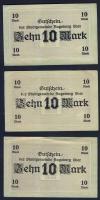 Német Birodalom/Császárság/Augsburg 1918.10.15. 10M (4x) T:I-,II+,II