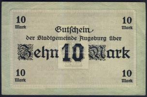 Német Birodalom/Császárság/Augsburg 1918.10.15. 10M (4x) T:I-,II+,II
