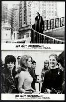 cca 1971 ,,Egy lány Chicagóban című amerikai film jelenetei és szereplői, 19 db vintage produkciós filmfotó ezüst zselatinos fotópapíron, 18x24 cm