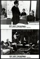 cca 1971 ,,Egy lány Chicagóban" című amerikai film jelenetei és szereplői, 19 db vintage produk...