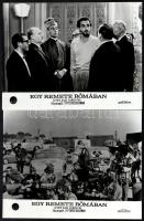 cca 1968 ,,Egy remete Rómában" című olasz filmvígjáték szereplői és jelenetei, 17 db vintage pr...