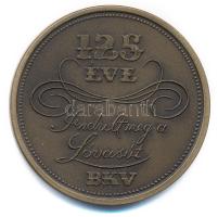 1991. 125 éve indult meg a lóvasút - BKV kétoldalas bronz emlékérem (38mm) T:1-