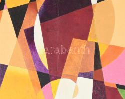 Szekeres József (1944-): Kompozíció, 2007. Olaj, vászon. Jelzett. Vakráma nélkül, feltekerve. 61x67 ...