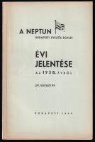 1937 A Neptun Budapesti Evezős Egylet évi jelentése képekkel. 24 p