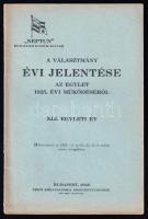1925 A Neptun Budapesti Evezős Egylet évi jelentése 36 p + 1 t kihajtható