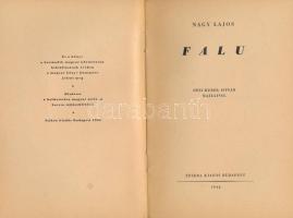 Nagy Lajos: Falu. Dési-Huber István rajzaival. Bp., 1946, Szikra. Első kiadás. Kiadói papírkötés, a ...