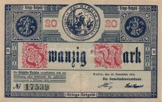 Német Birodalom/Weimari Köztársaság/Ruhla 1918.11.20. 20M (2x) T:II