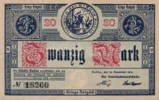 Német Birodalom/Weimari Köztársaság/Ruhla 1918.11.20. 20M (2x) T:II