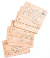 cca 1917 Kb 40 db tábori postai levelezőlap a frontról