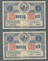 Német Birodalom/Weimari Köztársaság/Ruhla 1918.11.20. 20M (2x) T:II