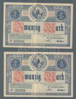 Német Birodalom/Weimari Köztársaság/Ruhla 1918.11.20. 20M (2x) T:II