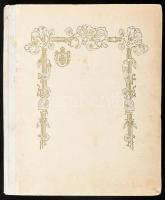 Beograd. [Belgrád. Képes album.] Belgrád, 1911, Városi Önkormányzat, (12) p. + 32 t. Egészoldalas, f...