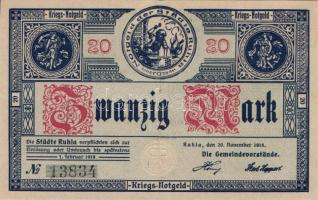 Német Birodalom/Weimari Köztársaság/Ruhla 1918.11.20. 20M (30x) T:II