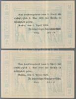 Német Birodalom/Weimari Köztársaság/Ruhla 1918.11.20. 20M (2x) T:II