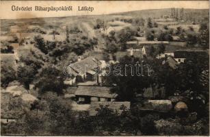 Biharpüspöki, Bischof Bihar, Episcopia Bihor; látkép. Fogyasztási szövetkezet kiadása / general view (ragasztónyom / glue marks)