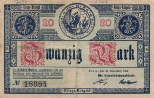 Német Birodalom/Weimari Köztársaság/Ruhla 1918.11.20. 20M (2x) T:II/III