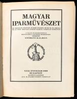 1928 a Magyar Iparművészet 31. évf. érdekes írásokkal, fekete-fehér és színes illusztrációkkal, , kissé sérült és laza félvászon kötésben 263p.