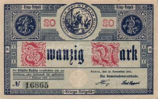 Német Birodalom/Weimari Köztársaság/Ruhla 1918.11.20. 20M (2x) T:II/III