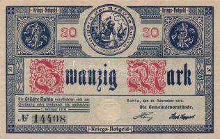 Német Birodalom/Weimari Köztársaság/Ruhla 1918.11.20. 20M (2x) T:II/III