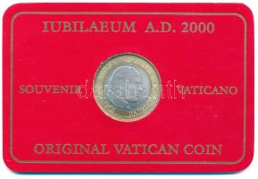 Vatikán 1997. 1000L "II. János Pál" karton díszlapon T:1 kis patina Vatican 1997. 1000 Lire "John Paul II" on cardboard display sheet C:UNC small patina Krause KM#286