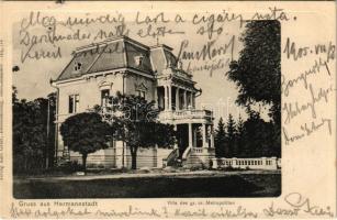 1905 Nagyszeben, Hermannstadt, Sibiu; Villa des gr. or. Metropoliten / Görögkeleti ortodox villa / Greek Orthodox villa (Rb)