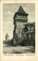 1937 Nagyszeben, Hermannstadt, Sibiu; Harteneck utca és torony / street and towers. Krafft & Drotleff (EK)