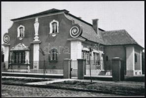 1927 Gyoma, Kozma Lajos (1884-1948) építész által tervezett családi ház, 1 db modern nagyítás, 10x15 cm