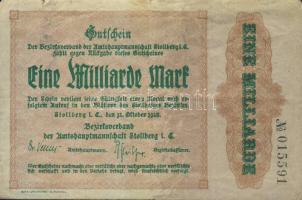 Német Birodalom/Weimari Köztársaság/Stollberg 1923.10.12. 1000.000.000M T:III
