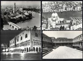 cca 1960 Velence és Verona, 12 db feliratozott sajtófotó / Venice, Verona, 12 press photos, 16x14 cm