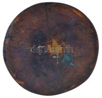 DN "Derkovits Gy Galéria" egyoldalas bronz emlékérem CZF? szignóval (85mm) T:1-