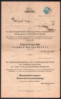 1929 DDSG Első Dunagőzhajózási Társaság Gőzhajókormányozainek Betegsegélyező és temetkezési egylete közgyűlési meghívó napirendek