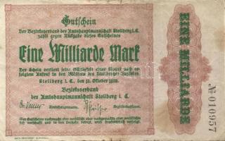 Német Birodalom/Weimari Köztársaság/Stollberg 1923.10.12. 1000.000.000M (16x) T:III