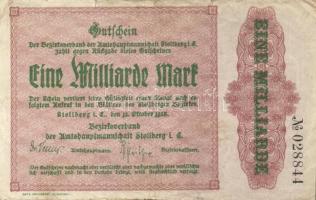 Német Birodalom/Weimari Köztársaság/Stollberg 1923.10.12. 1000.000.000M (16x) T:III