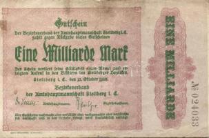 Német Birodalom/Weimari Köztársaság/Stollberg 1923.10.12. 1000.000.000M (16x) T:III