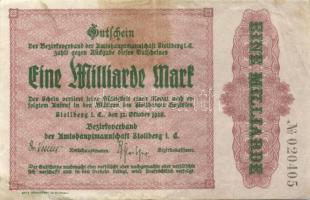 Német Birodalom/Weimari Köztársaság/Stollberg 1923.10.12. 1000.000.000M T:III